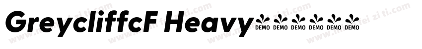 GreycliffcF Heavy字体转换